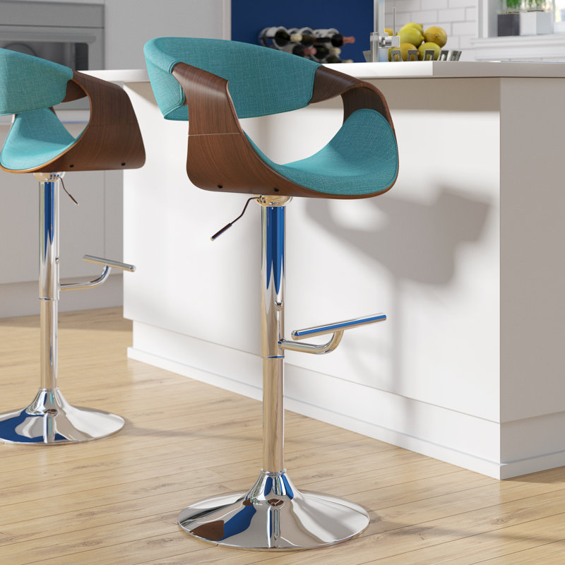 Langley Street Auburn Adjustable Height Swivel Bar Stool & Reviews